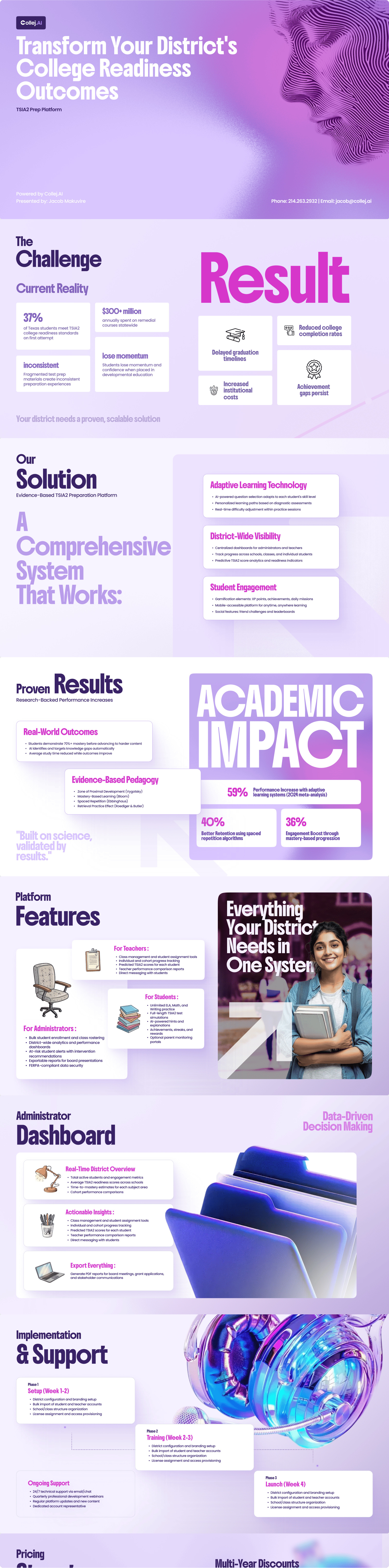 TSIA2 Prep Platform collejai craxinno designinspiration figma landing page productdesign saasdesign typography uiux webdesign