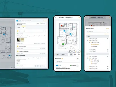 Construction site tracking app app b2b cards construction dashboard design enterprise fieldwork interface list map mobile product productdesign realestate saas ui uiux ux webdesign