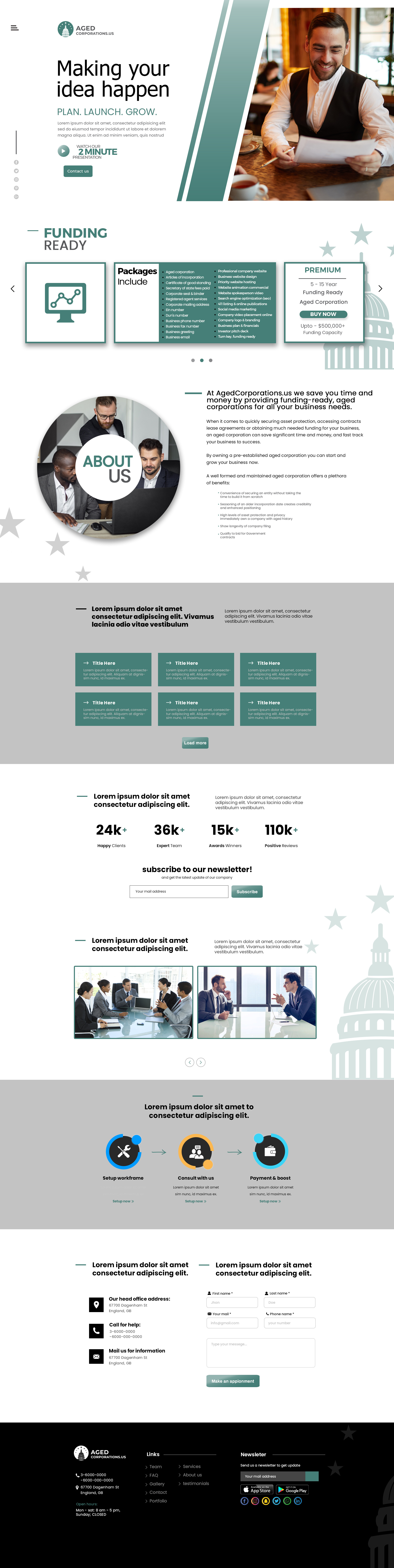 Corporation website 3d animation branding corporation website design graphic design logo motion graphics ui ux website website design website developer