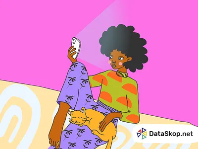 DataSkop Illustration 2/5 branding flat fun illustration simple