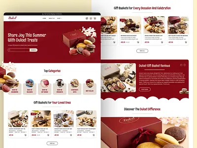Dulcet Landing Page UI bakery branding design ecommerce figma figma ui figma website landing page ui ui design ui ux user interface ux website website ui