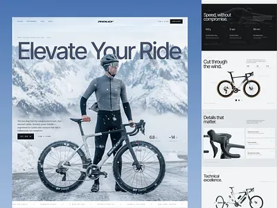 Elevate Your Ride — Performance Meets Precision design graphic design landingpage ui ux