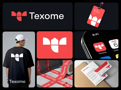 Logo and Branding Identity Design for Texome agency logo brand identity designer branding business logo combination logo creative designer home icon letter logo letter t logo logo logo designer mark modern logo monogram logo print real estate logo symbol unique logo