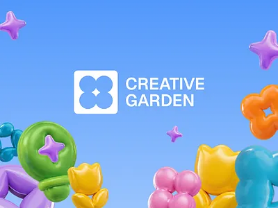 Creative Garden - Brand Design 3d design branding community creative garden logo networking visual identity