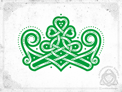 Сlover сrown celtic clover corel coreldraw design graphic design illustration irish knot knotwork logo ornament shamrock vector сrown