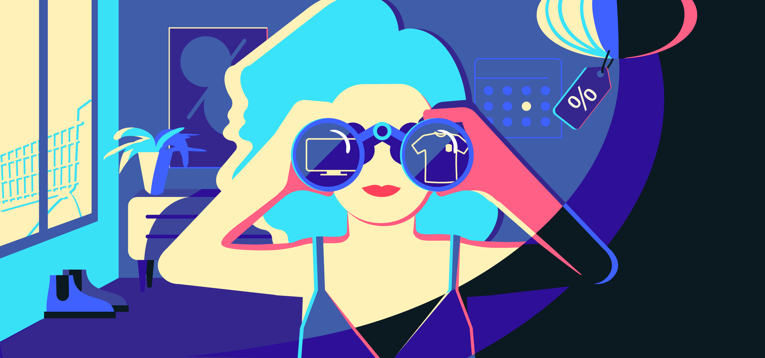 Discount Season branding character discount diversity google illustration thinkwithgoogle