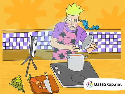 DataSkop Illustration 4/5 design flat fun illustration simple