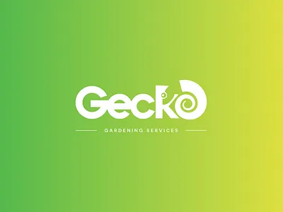 Negative Space Gardening Company Wordmark | Gecko brand identity clever logo custom logo custom wordmark custom wordmark desgin fauna logo gardening branding gardening logo gecko logo green branding hidden animal logo logo design logo design process minimal logo nature branding negative space logo scalable logo services branding tailored logo wordmark design