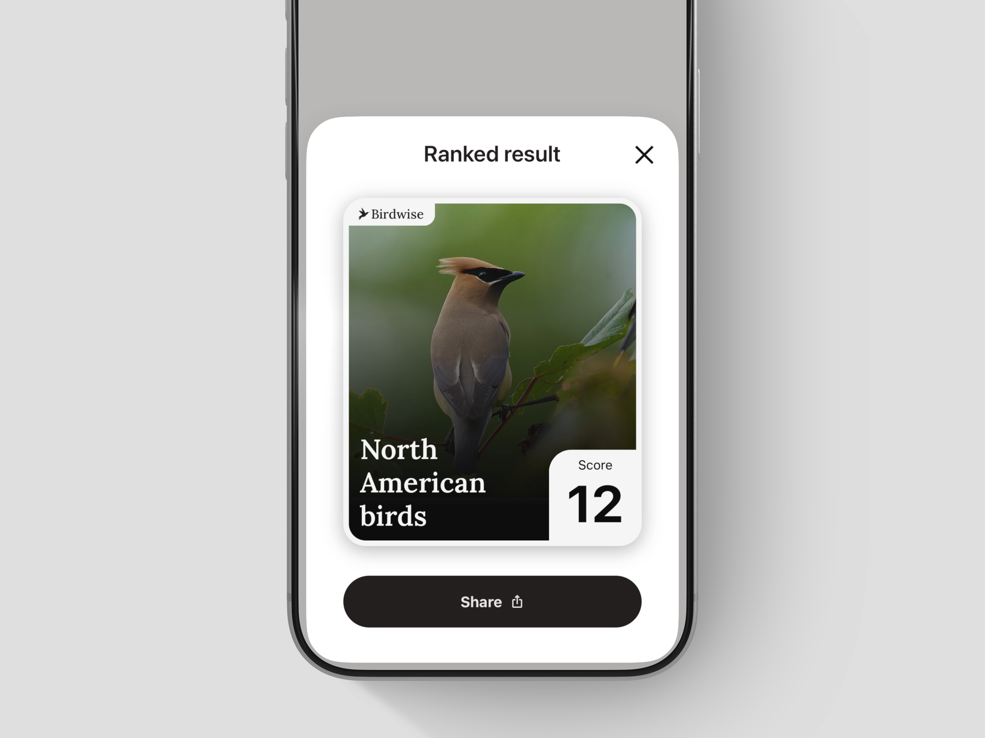 Score UI animation bottom sheet gaming ios modal ux