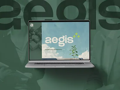 Aegis Website Design Exploration brand identity branding finance graphic design growth hero logo luxury money premium typography visual design visual identity web design