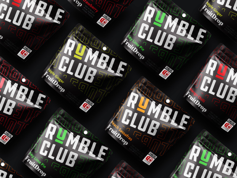 Example of Rumble Club Logo & Packaging Design