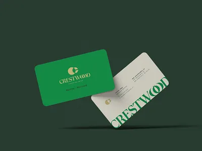 Crestwood Financial Group brand design brand identity branding business card elevated finance graphic design icon logo luxury money monogram premium symbol typography visual identity