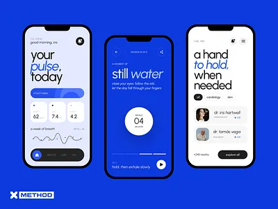 Wellness Mobile App app branding dashboard design figma health app healthcare medcare medical app mental health mobile app mood tracker ui ux wellness