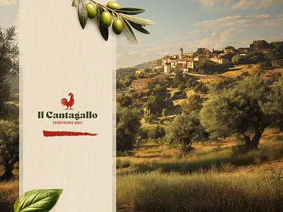Il Cantagallo branding cock food graphic design identity italian italy logo logotype mark