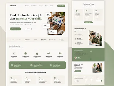 FreTask — Freelancing Marketplace Website Design