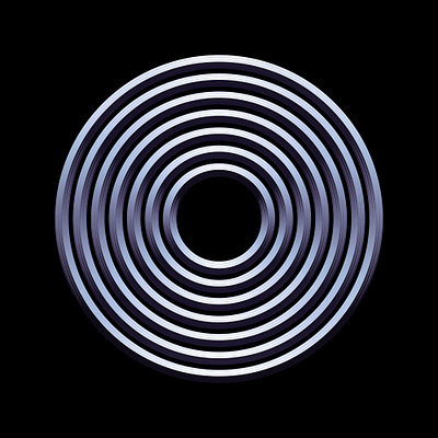 Rings 3d bevel branding circle design gradient graphic design illustration illustrator logo rings vector