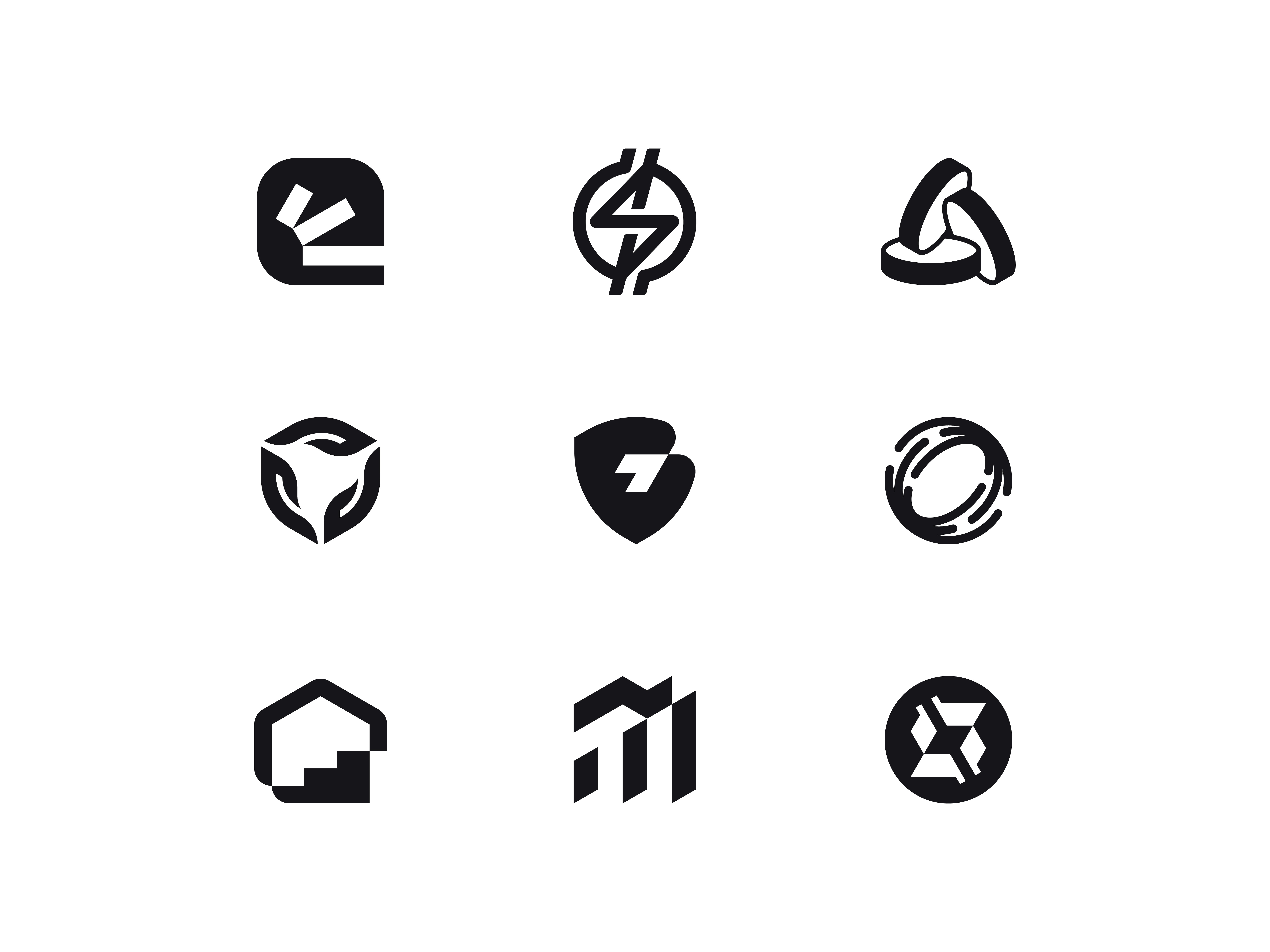 Saas Startups Logo Explorations abstract logo ai app logo brand identity branding creative logo fintech geometric icon logo logo design logotype minimalist logo modern logo saas logo startups tech logo timeless logo vector web3