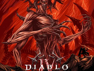 Diablo lord of hatred fanart art artwork dark engrave fanart game illustration illustration art