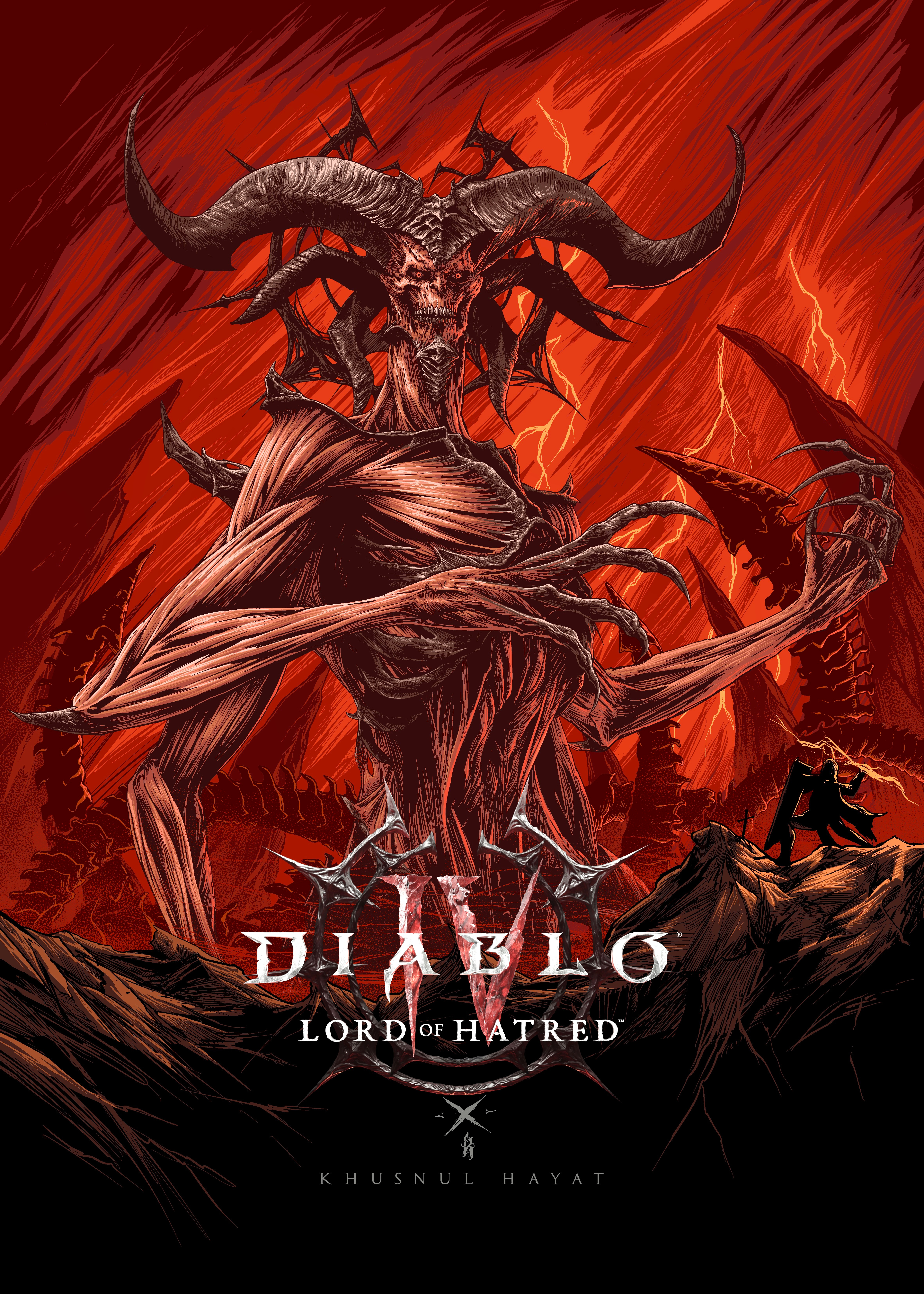 Example of Dark Art Illustration For Tshirt Etc