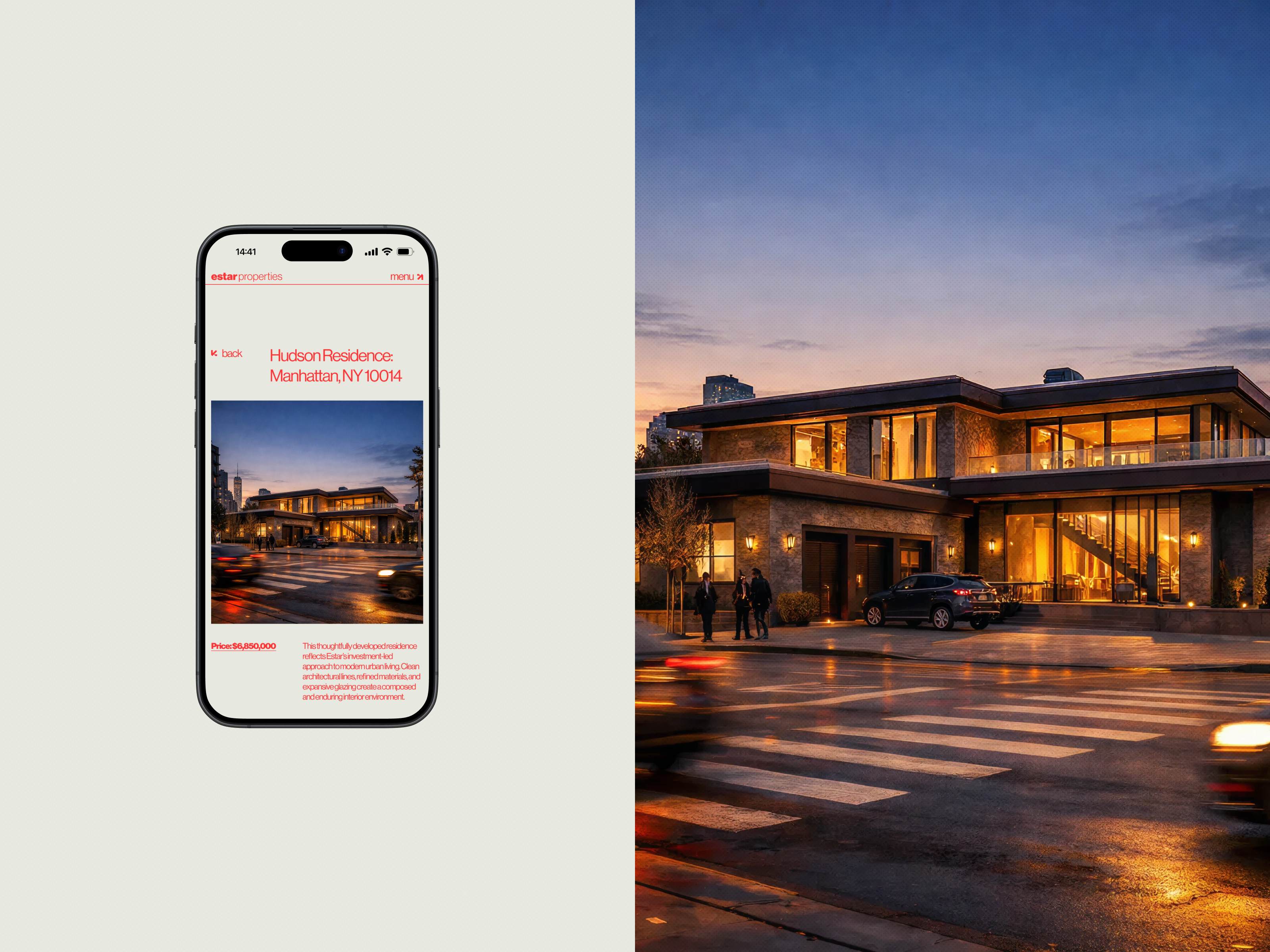 ESTAR — UI/UX Website for a Real Estate Investment Platform