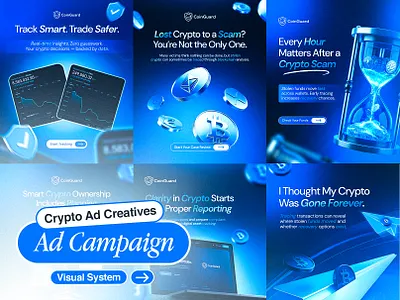Crypto Ads | Web3 Creatives | Fintech Design branding graphic design ui