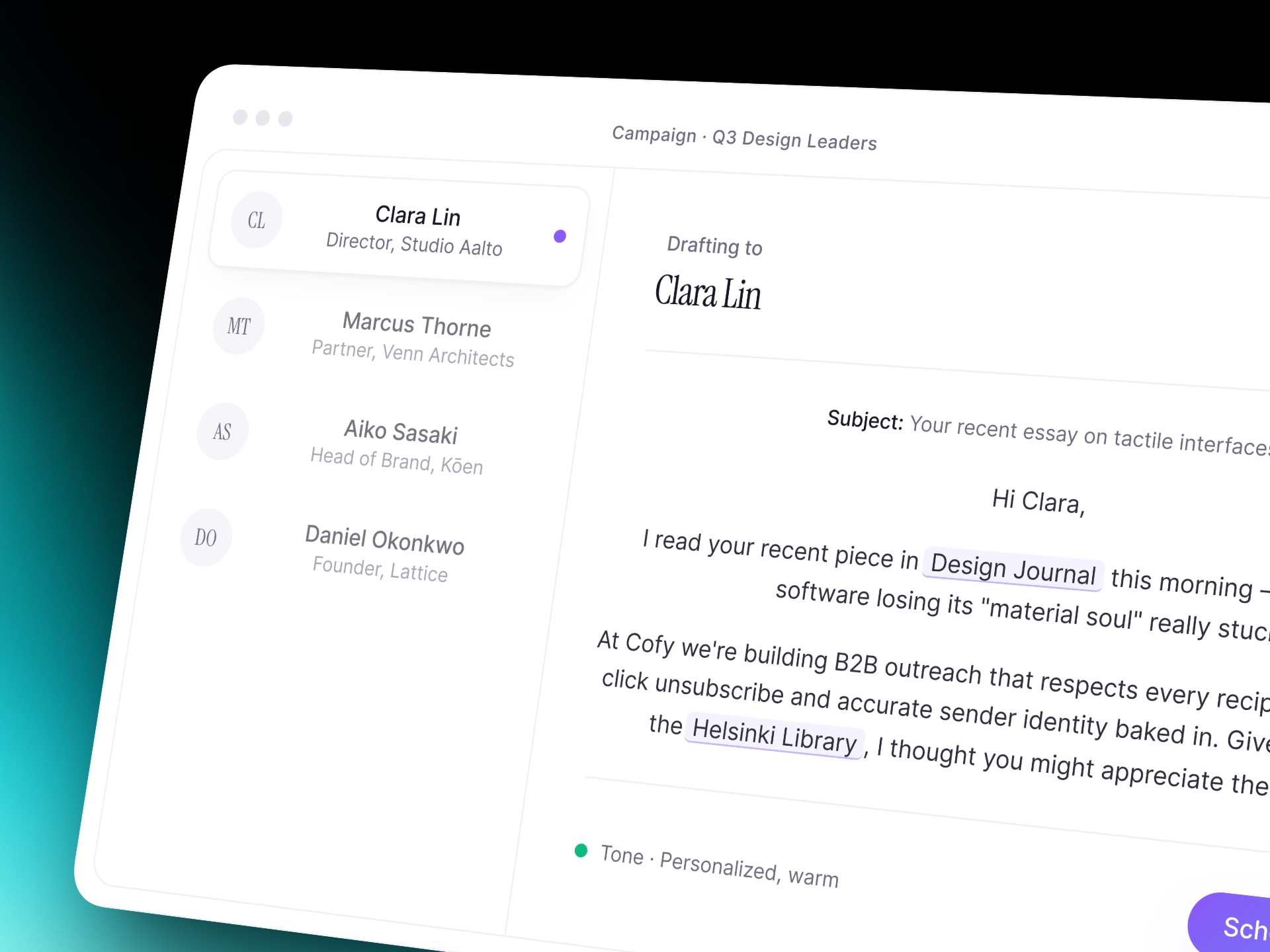 Cofy - Cold email SaaS branddesign case study component based design systems conversion focused ux creativedirection dailyui design design process designcommunity designinspiration figma illustration information architecture landing page design responsive web design saas product design ui ui design ux visual hierarchy