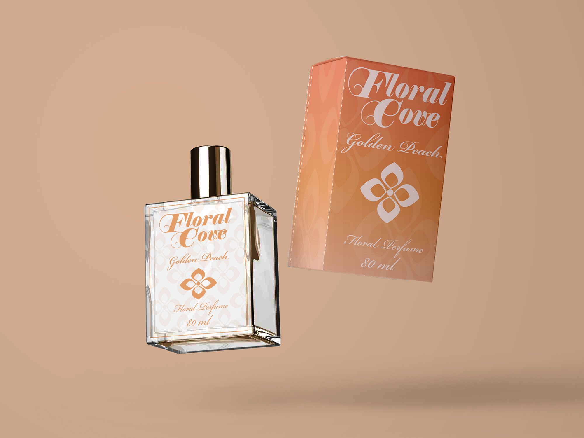 Floral Cove Perfume Package Design (2026) adobe illustrator adobe photoshop advertising branding graphic design label design logo package design perfume perfume packaging
