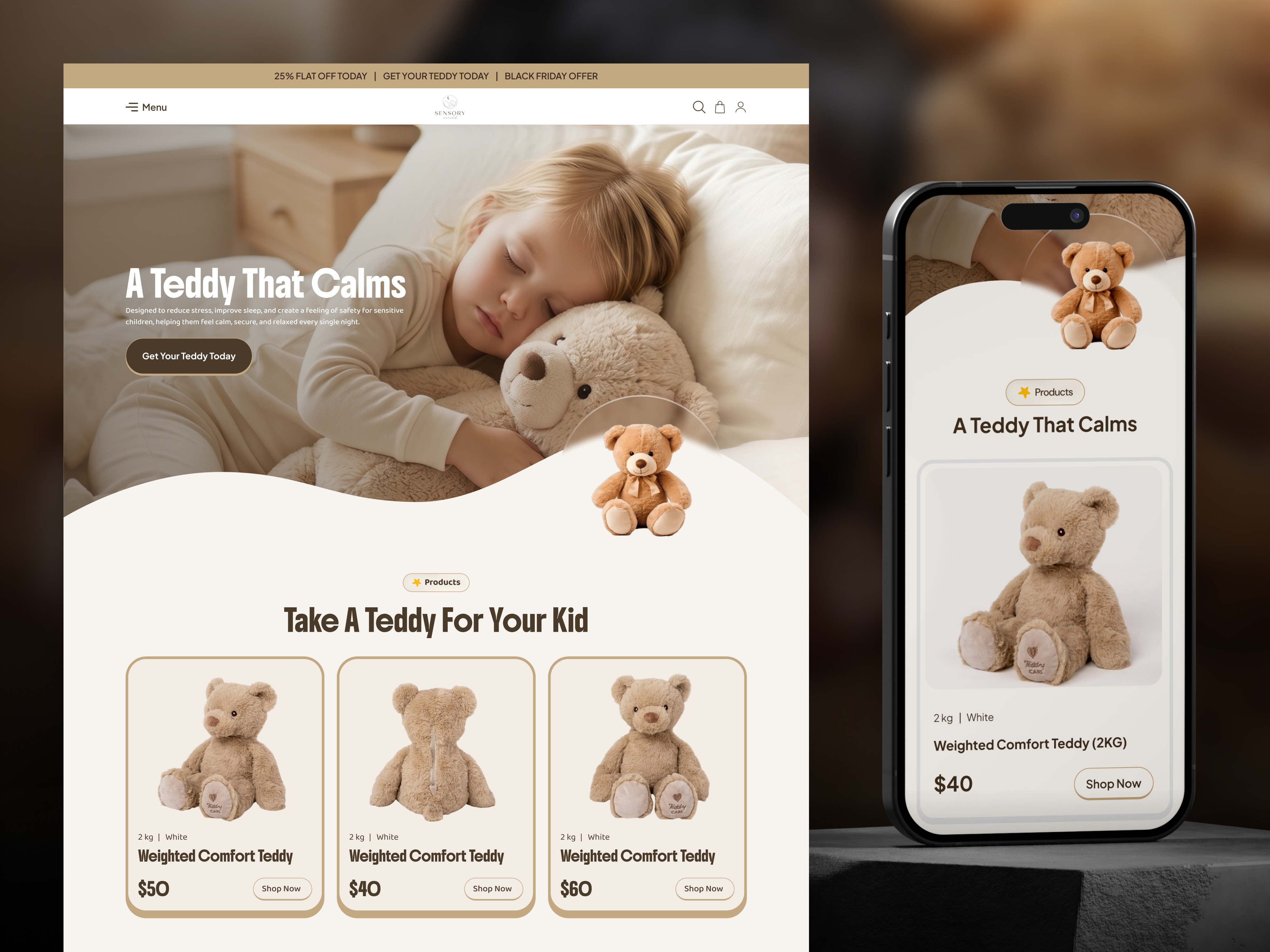 Example of Kids Toy & Baby Shop Cro UI/UX In Figma