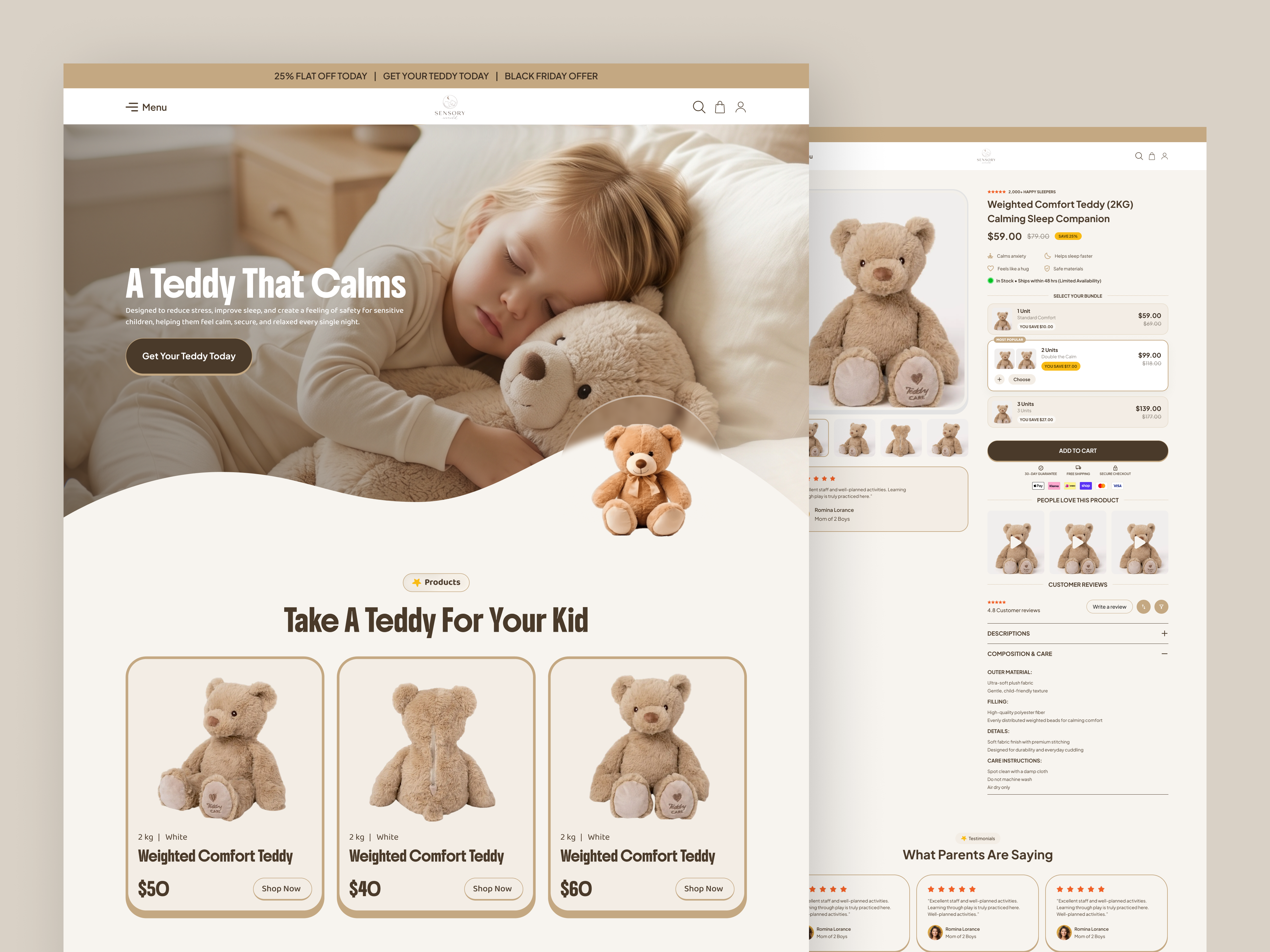 Example of Kids Toy & Baby Shop Cro UI/UX In Figma