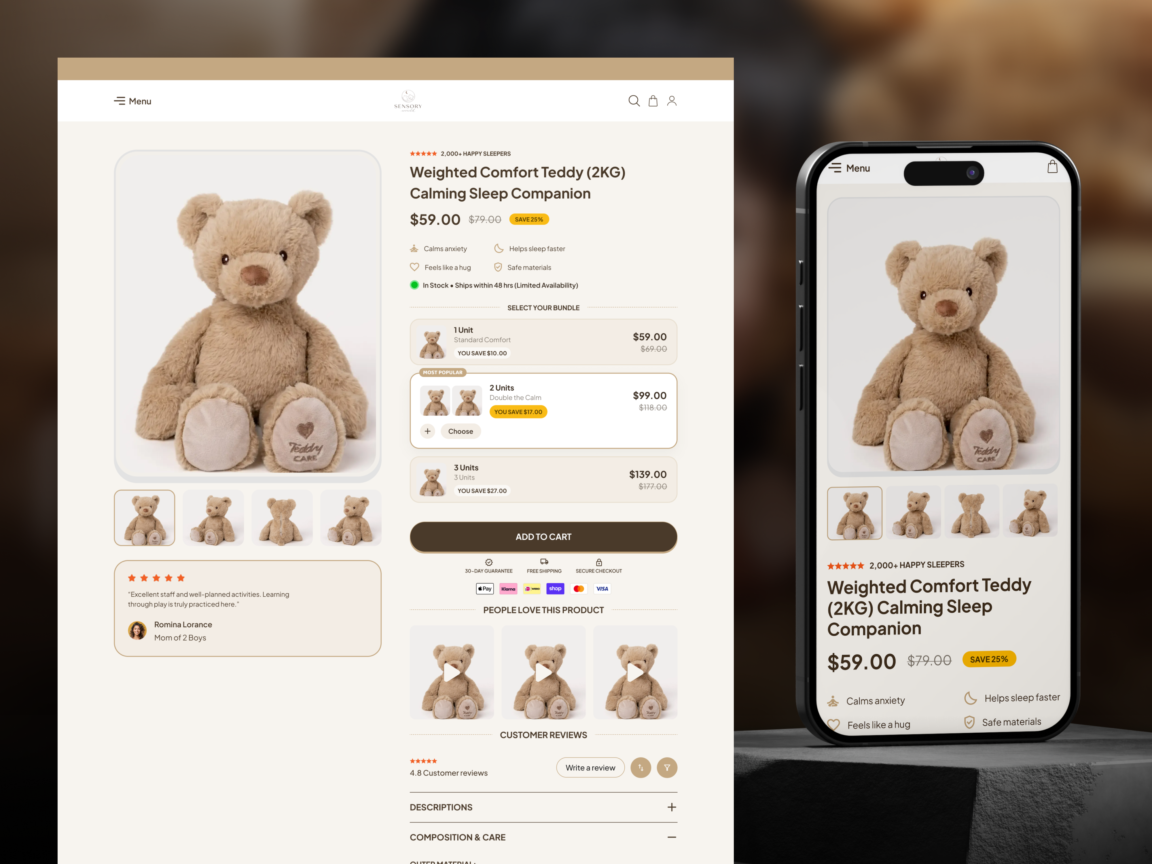 Example of Kids Toy & Baby Shop Cro UI/UX In Figma