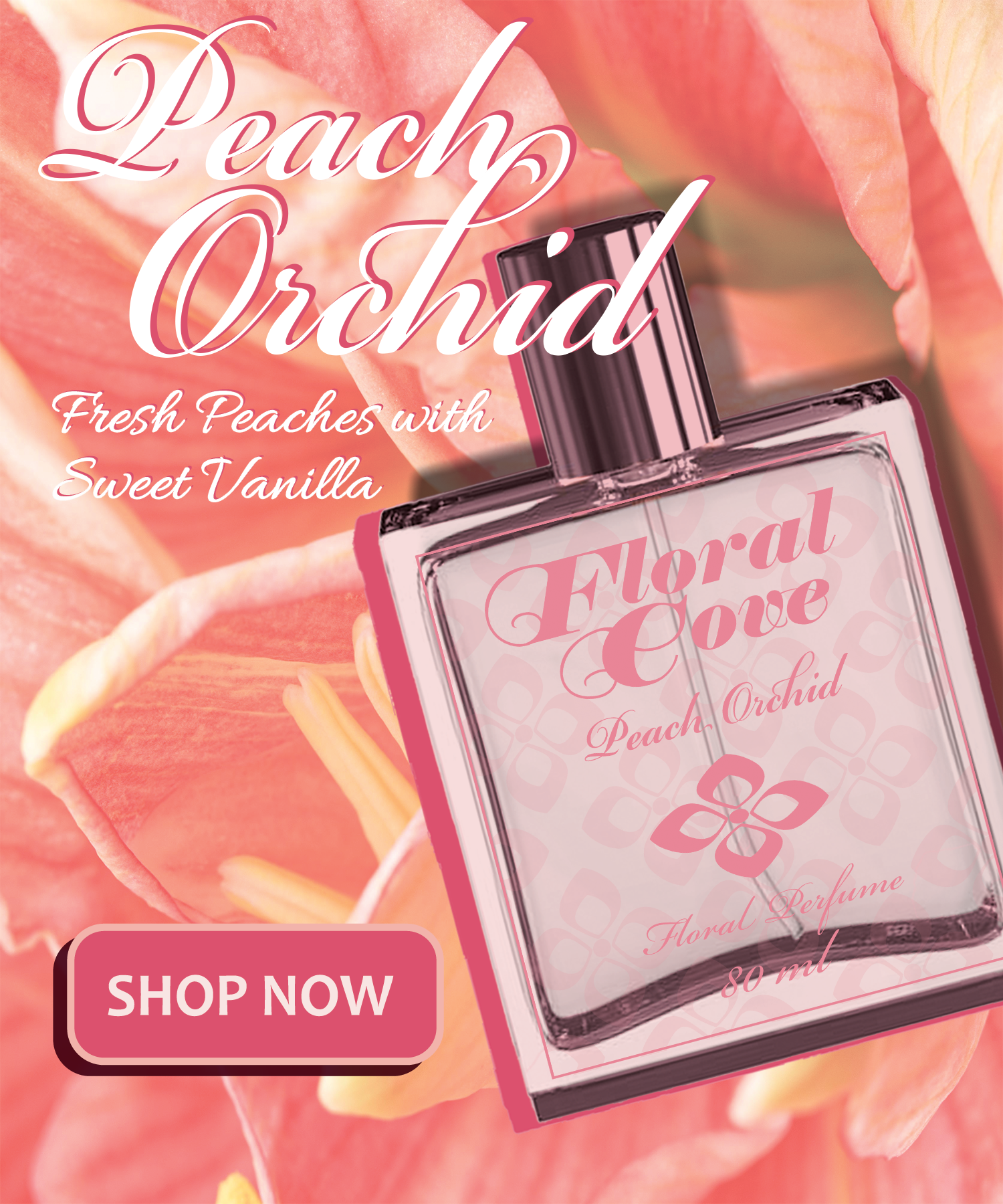 Floral Cove's Peach Floral Collection Advertising (2026) adobe illustrator adobe photoshop advertising branding digital poster email marketing graphic design logo poster social media