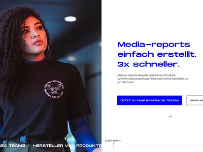 Reportical Concept 1 concept design landing page website