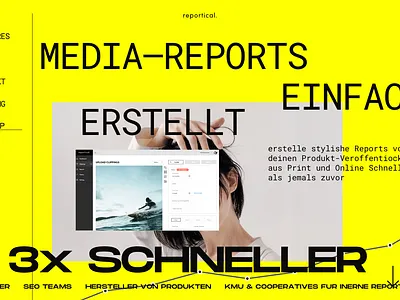 Rejected Reportical Draft bold branding brutal flat graphic design landing page modern