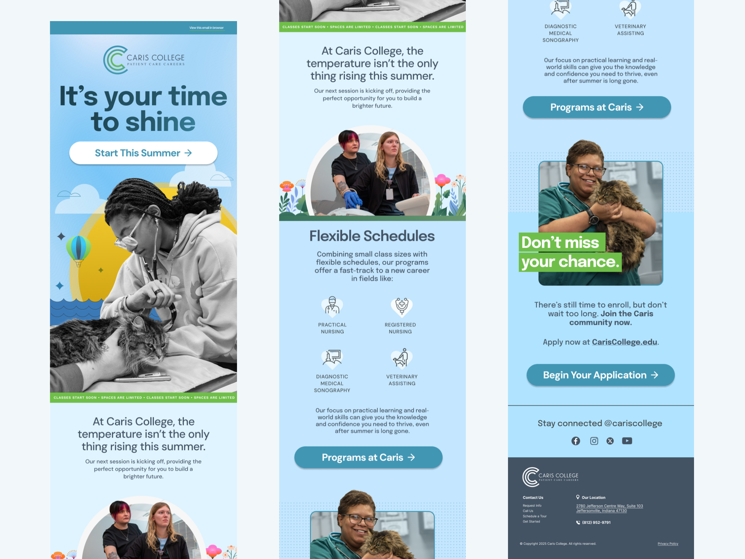 Summer Enrollment Email Campaign Concept