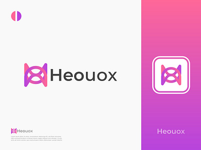 Heouox Logo Design app brand brand identity brand logo branding branding logo design gradient gradient logo graphic design illustration letter logo logo logo banding logo brand logo design logo identity modern logo tech logo