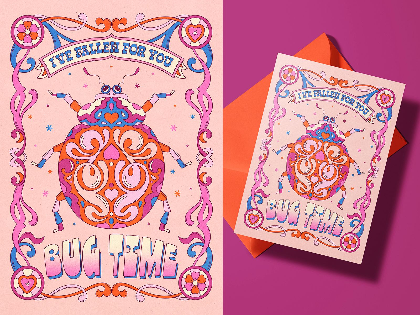 Luv Bug Valentine's Day Card & Pattern