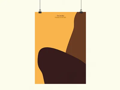 The Lion King | Illustration Poster graphics illustration minimal movie poster sans serif shapes simple text typography