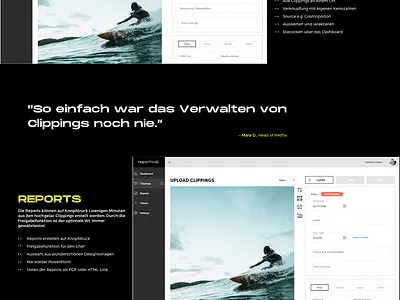 Getting closer to a final draft flat landing page modern simple