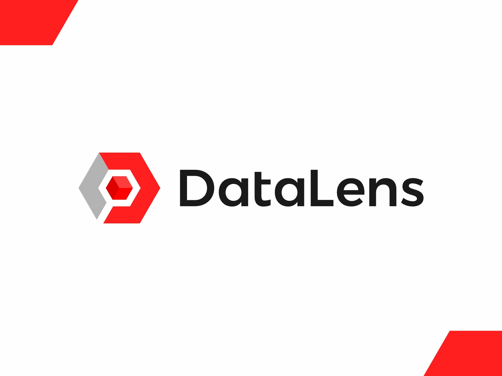 DataLens data management logo: D, L, data block, magnifying lens abstract blocks d daaas data block data democratization data lens data management database guided user experience l letter mark monogram logo logo design magnifier magnifying lens modern negative space saas sql