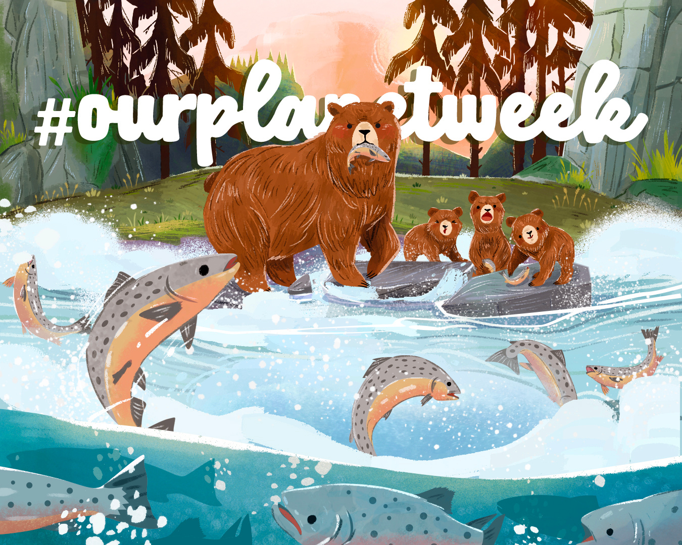 Illustration #OurPlanetWeek 2026 artwork childrensbook childrensbookillustration digitaldrawing illustration kidlit