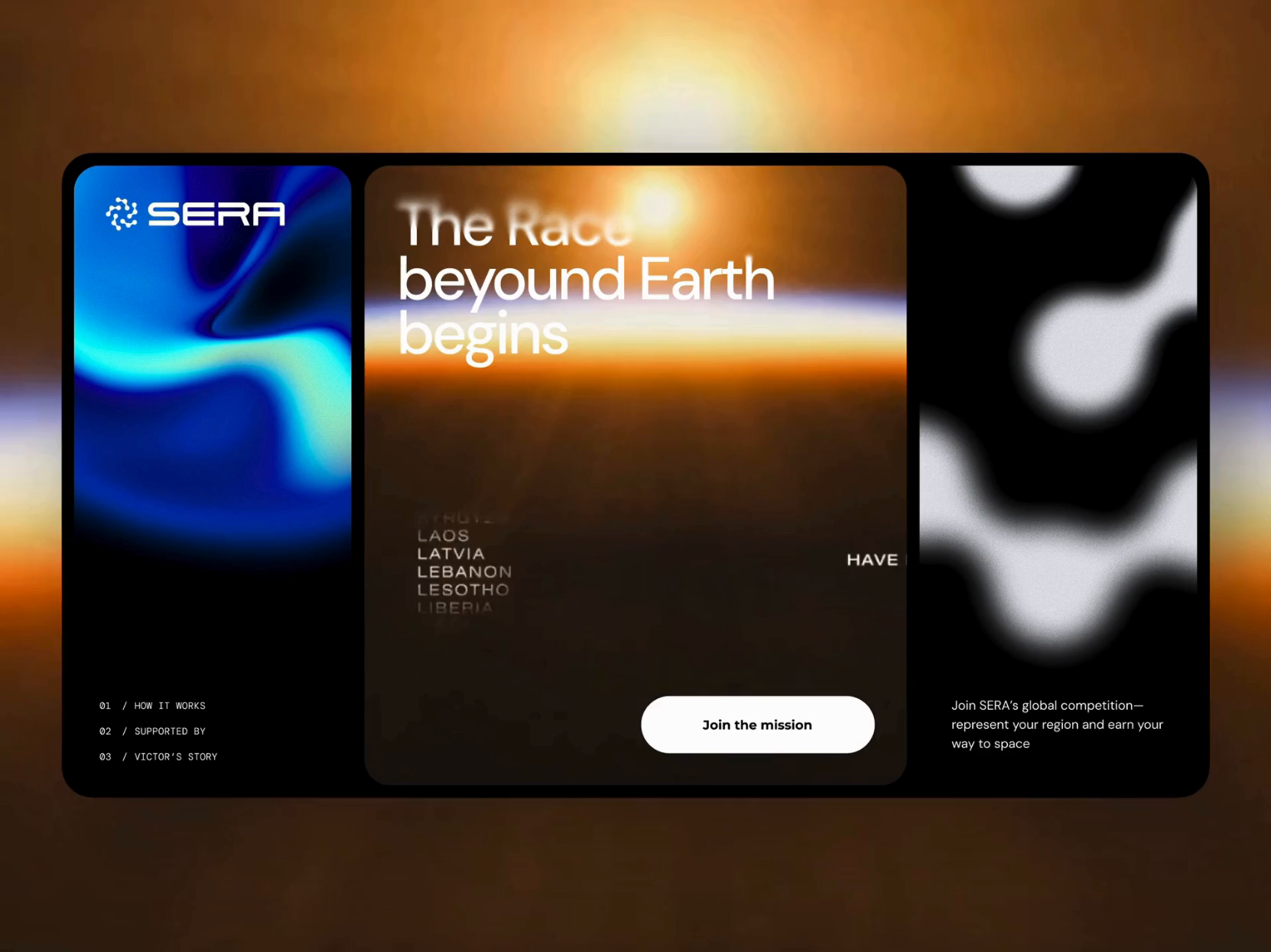 Futuristic Space SaaS Website | UI UX Landing Page