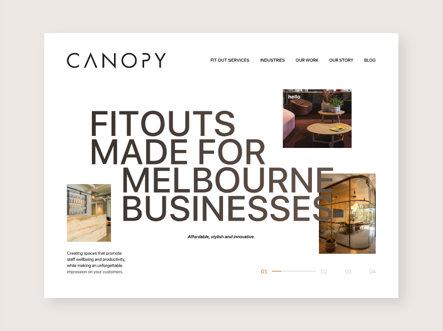 Landing Page Redesign For Canopy animation architecture branding graphic design landing page modern motion graphics ui ux web design