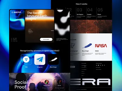 Futuristic Space Platform UI | SaaS & Web3 Website Design atremis bento style blockchain crypto cyber punk ilon mask lunar mission minimal design modern design nasa polymarket roobinium saas design space space ship space x supra oracles web3 web3 ai