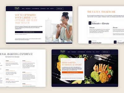 Brand and New Nutrition Website branding design logo website design