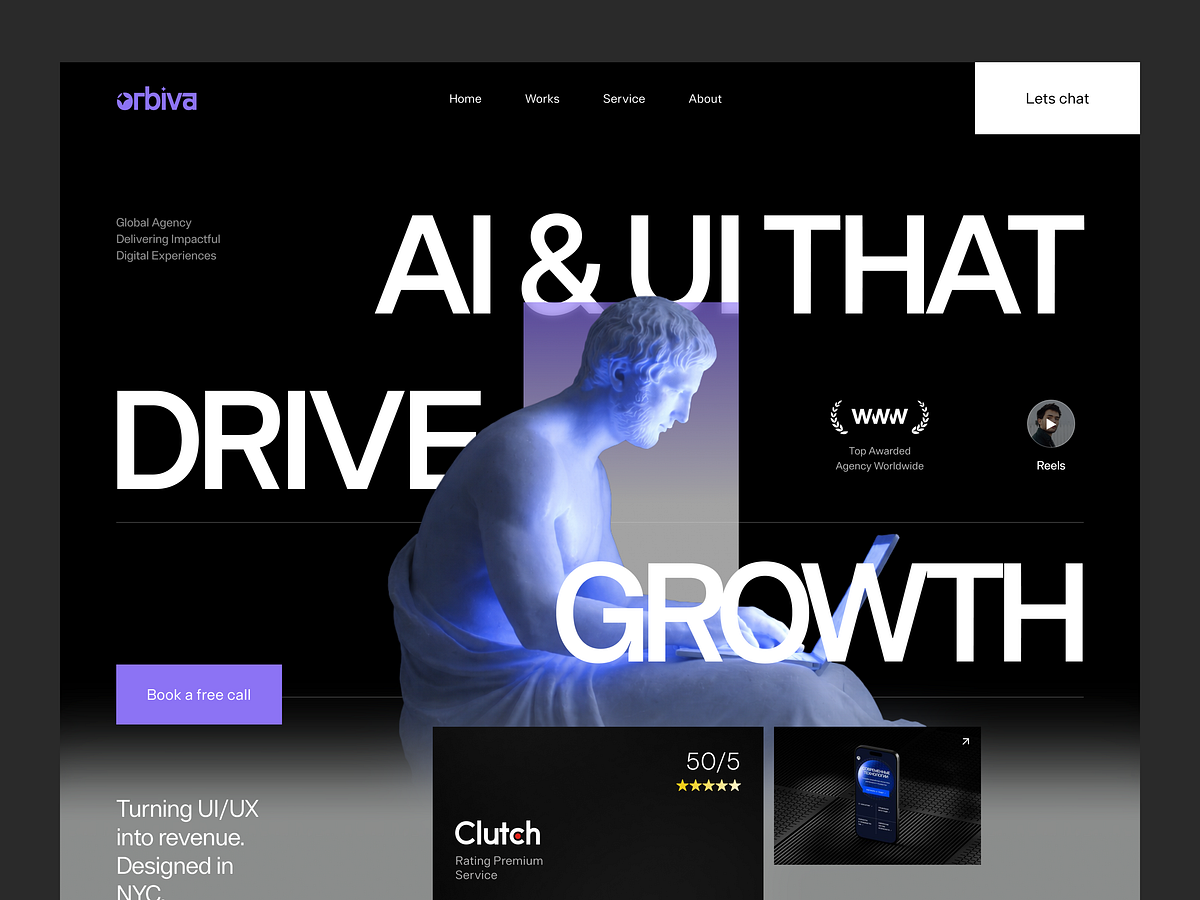 Website for a Creative Digital Agency ✲ Orbiva