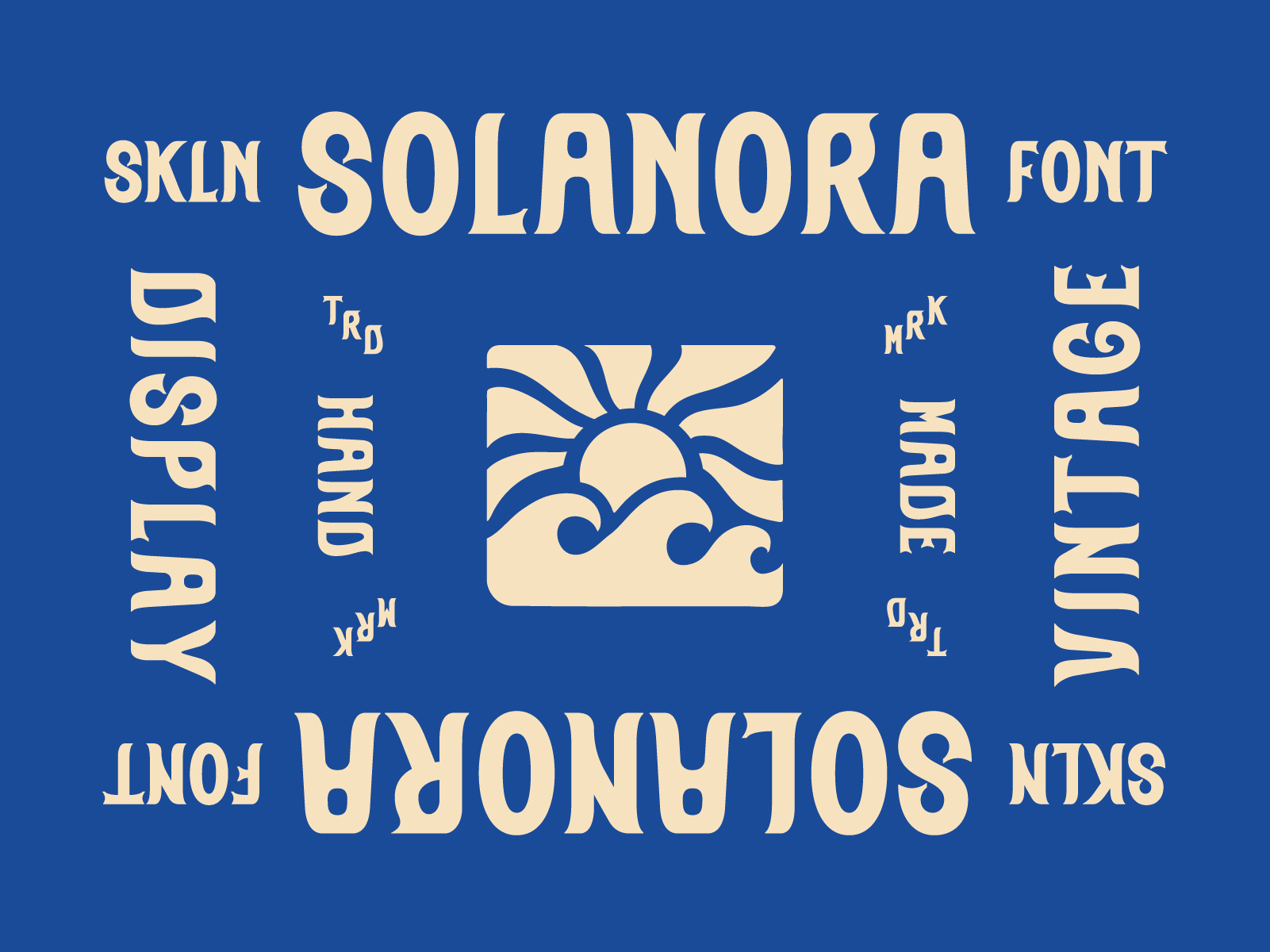 SFC Solanora apparel font beach font branding font custom type display font font design fonts retro font sunset font surf font tropical font unique font