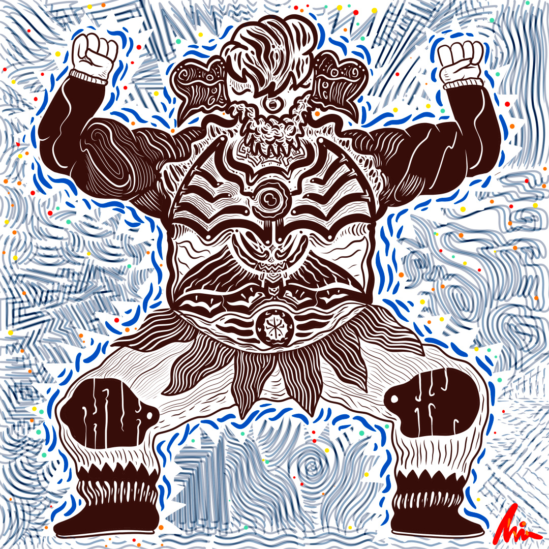 "Strong One" art branding cartoon character color pencil comic cover design draw dream fun illustration music strong water ink