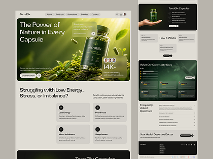 Product Landing Page (DTC Wellness / Supplement)