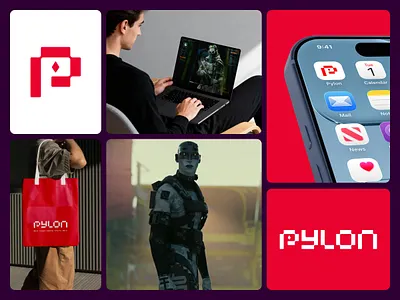 Pylon - Gaming Brand Identity & Logo Design brand identity branding digital branding esports branding fintech branding gaming branding gaming logo logo design startup branding tech branding timeless logo visual identity