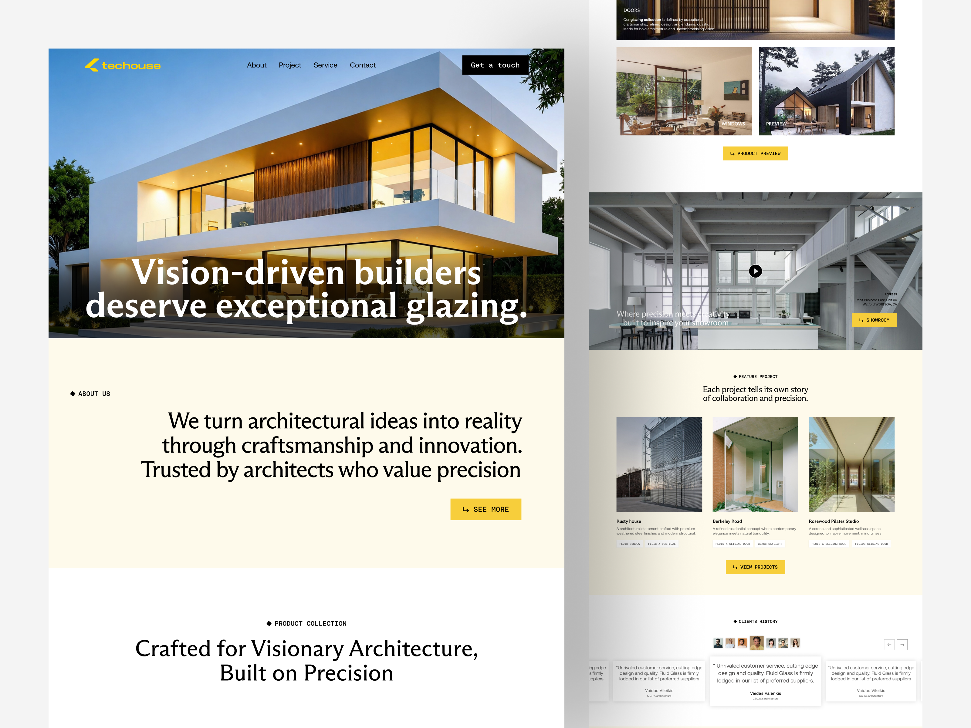 Premium Architecture Website Design architecturaldesign constructionwebsite landingpage uiux userinterface webdesign